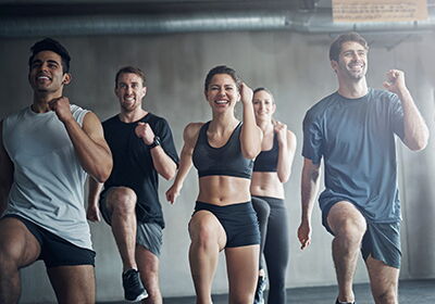 Fitness Workout Gruppe